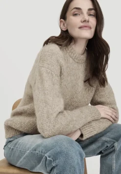 Strick Pullover Relaxed aus Alpaka mit Bio-Baumwolle von hessnatur