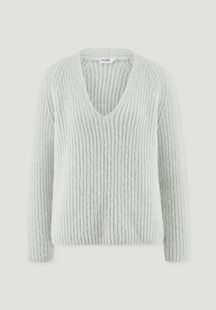 Strick Pullover Relaxed aus Alpaka mit Bio-Baumwolle von hessnatur