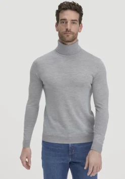 Strick Rollkragen Pullover Regular aus reiner Bio-Merinowolle von hessnatur