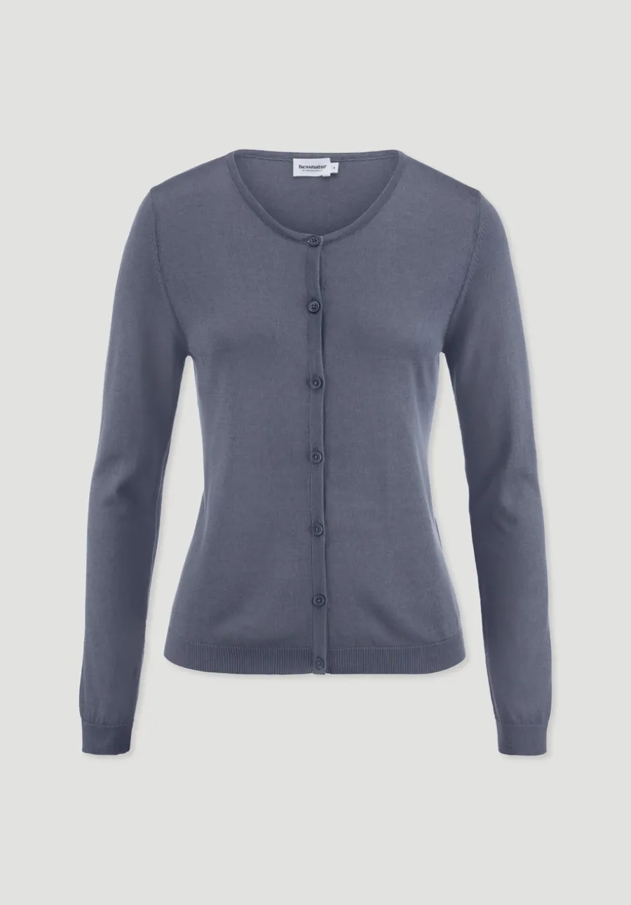 Strickjacke Regular aus TENCEL™ Lyocell mit Bio-Baumwolle von hessnatur