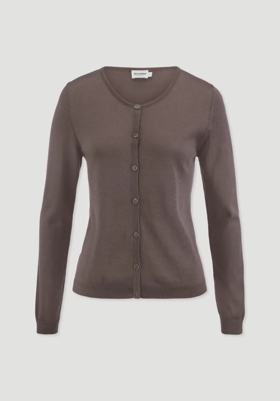 Strickjacke Regular aus TENCEL™ Lyocell mit Bio-Baumwolle von hessnatur