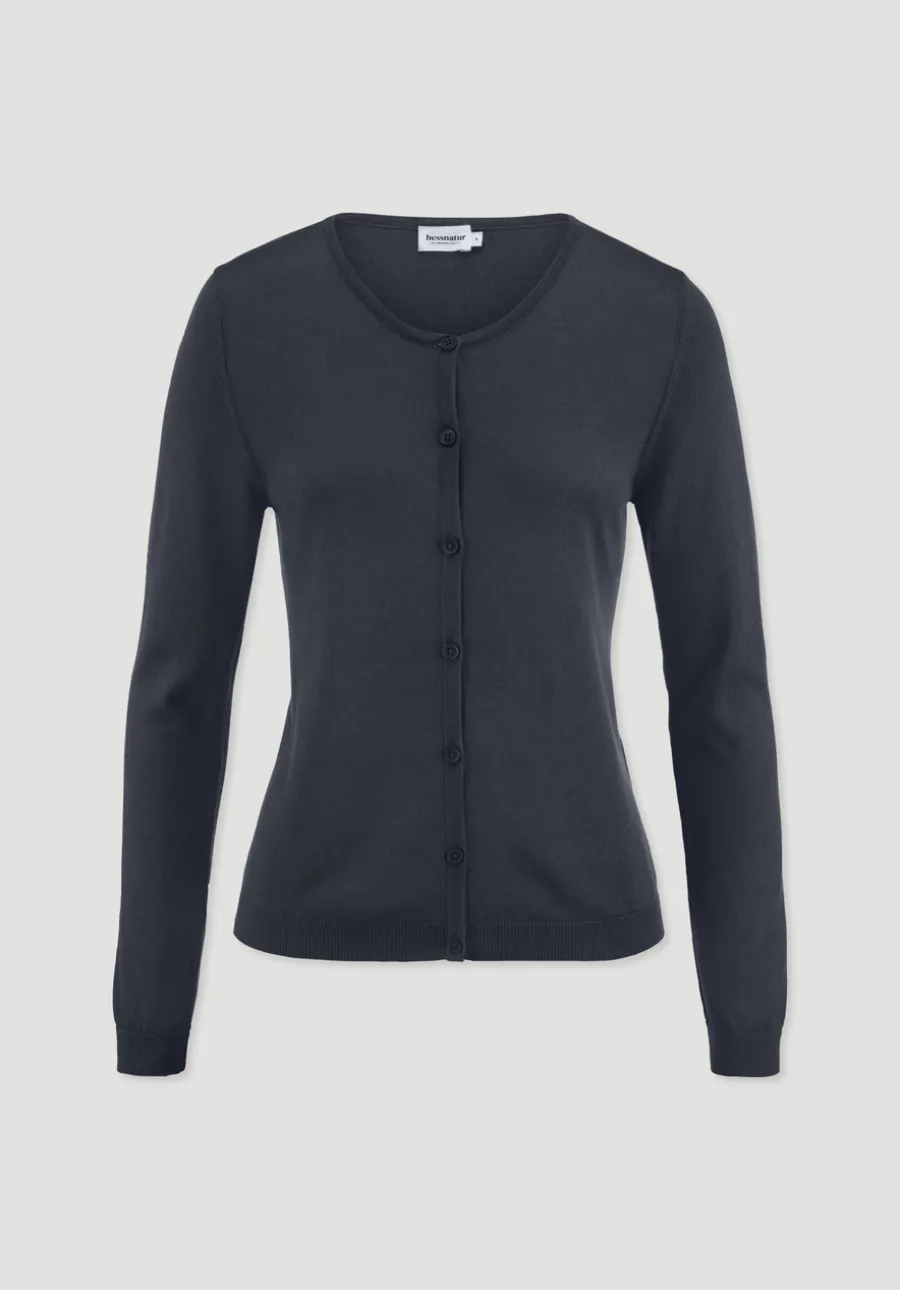 Strickjacke Regular aus TENCEL™ Lyocell mit Bio-Baumwolle von hessnatur