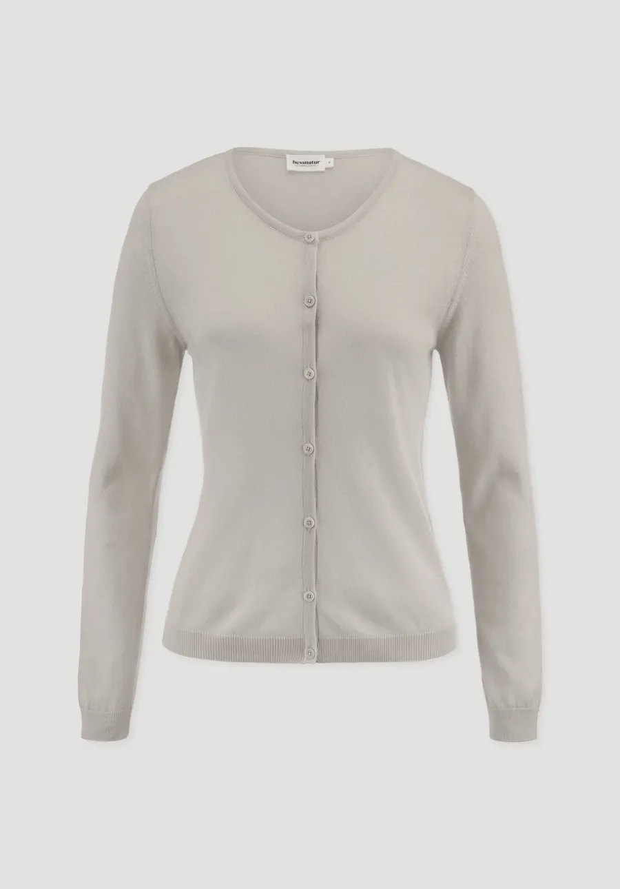 Strickjacke Regular aus TENCEL™ Lyocell mit Bio-Baumwolle von hessnatur