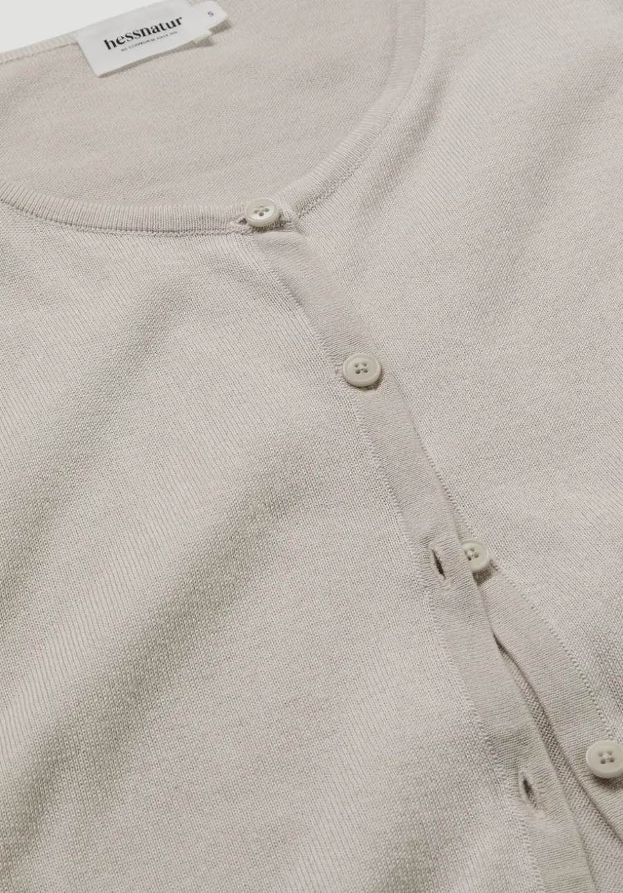 Strickjacke Regular aus TENCEL™ Lyocell mit Bio-Baumwolle von hessnatur