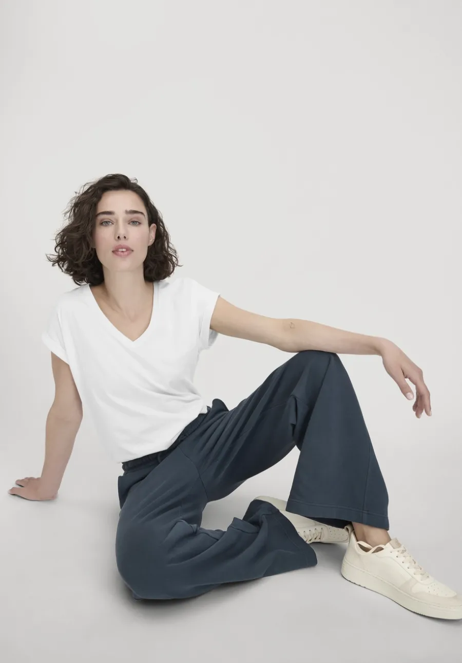 Sweat Hose Wide Leg Relaxed aus reiner Bio-Baumwolle von hessnatur