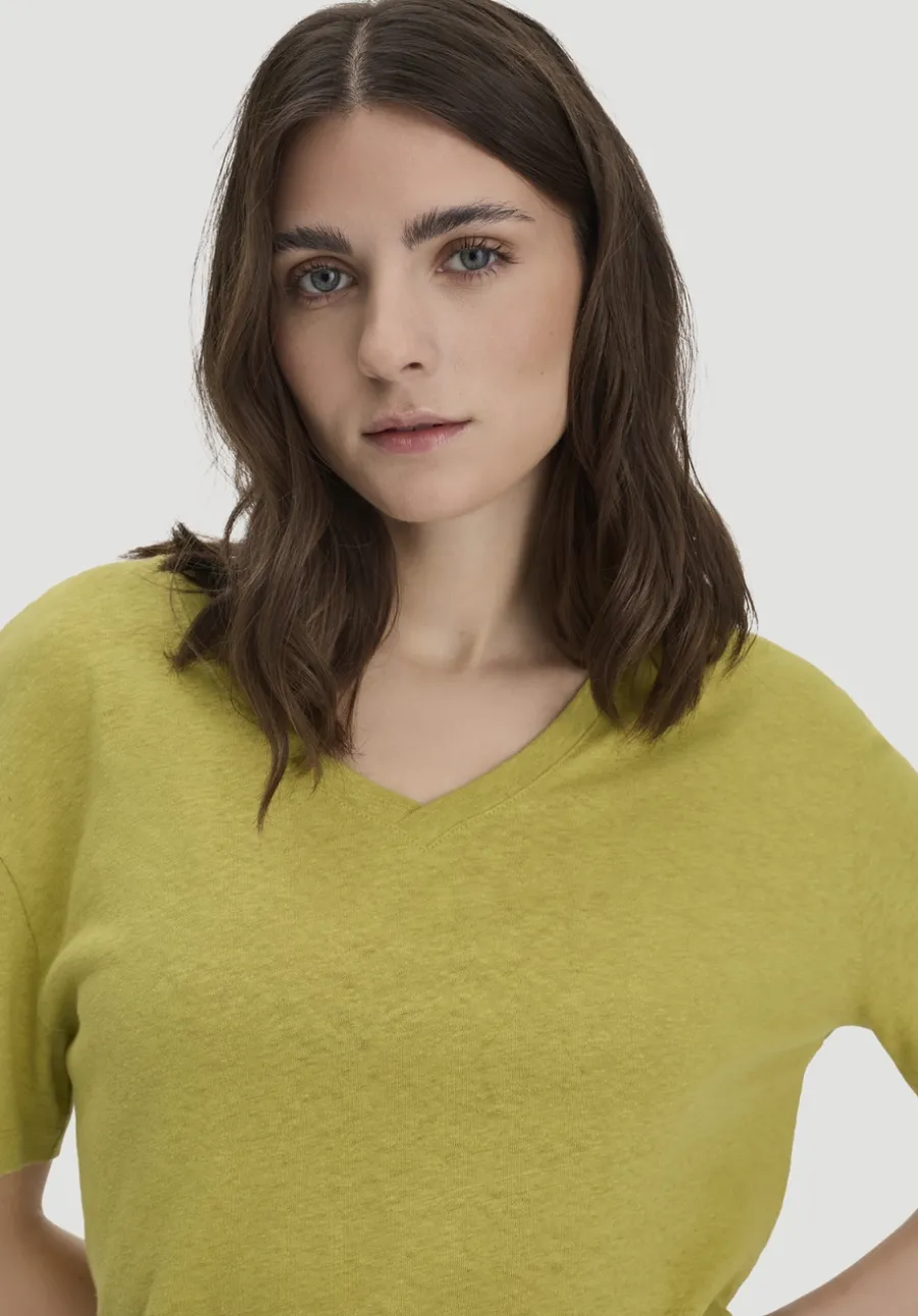 T-Shirt Oversize aus Leinen und Bio-Baumwolle von hessnatur