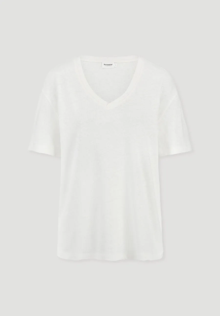 T-Shirt Oversize aus Leinen und Bio-Baumwolle von hessnatur