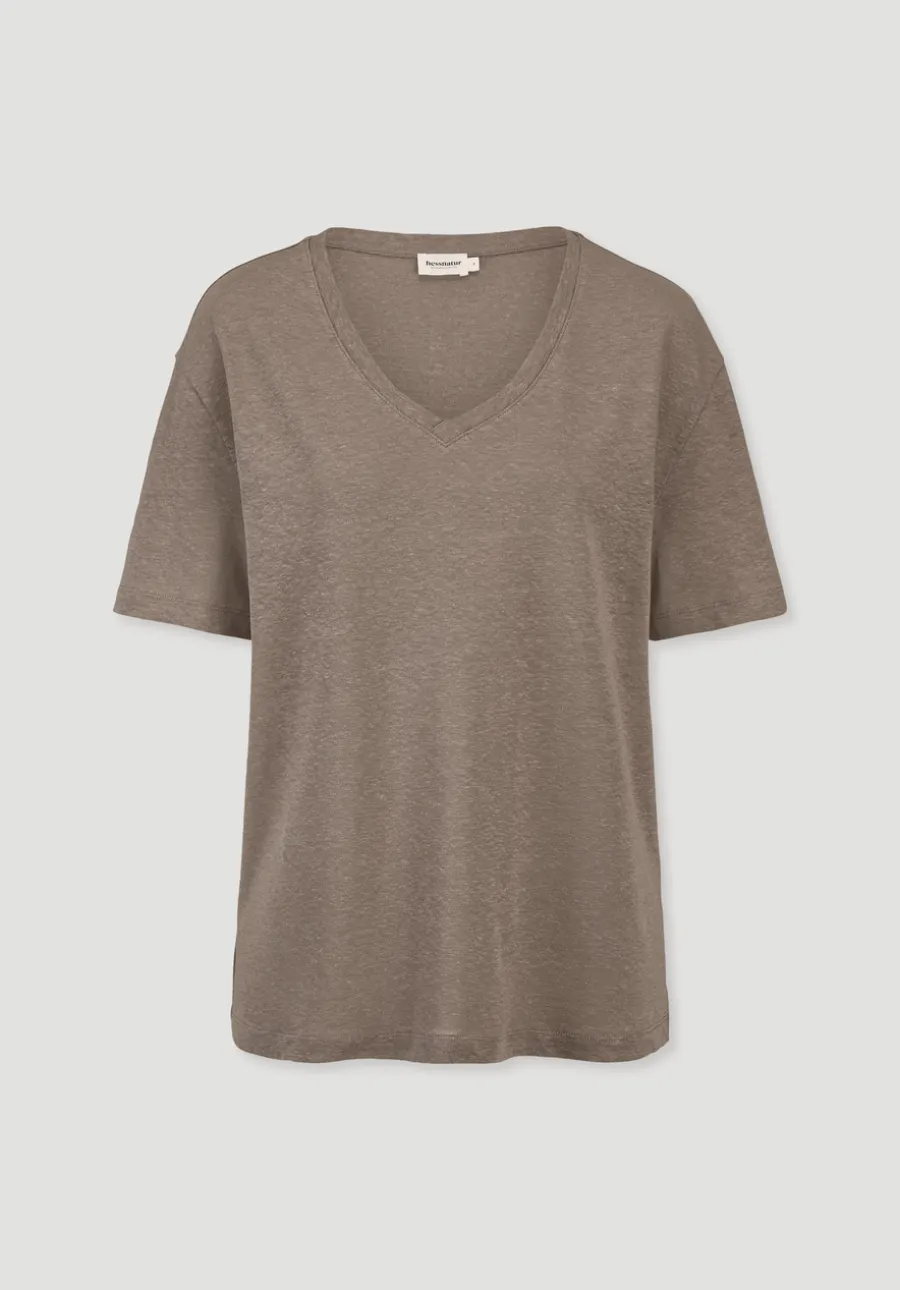 T-Shirt Oversize aus Leinen und Bio-Baumwolle von hessnatur