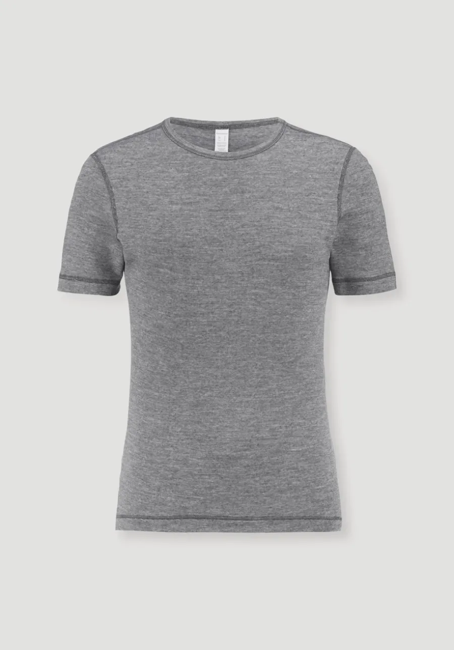 T-Shirt PURE FUNCTION mit Bio-Merinowolle und Seide von hessnatur