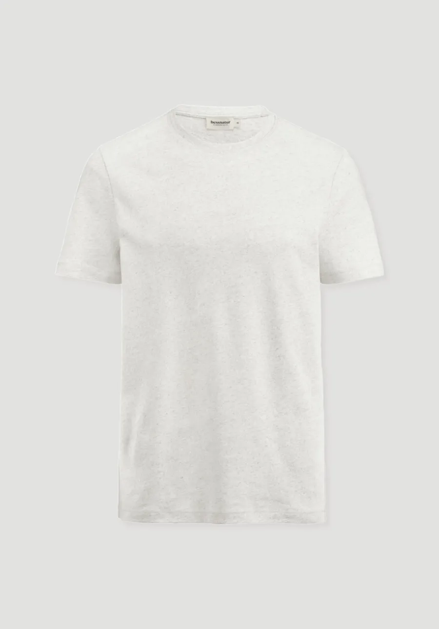 T-Shirt Regular aus Leinen und Bio-Baumwolle von hessnatur
