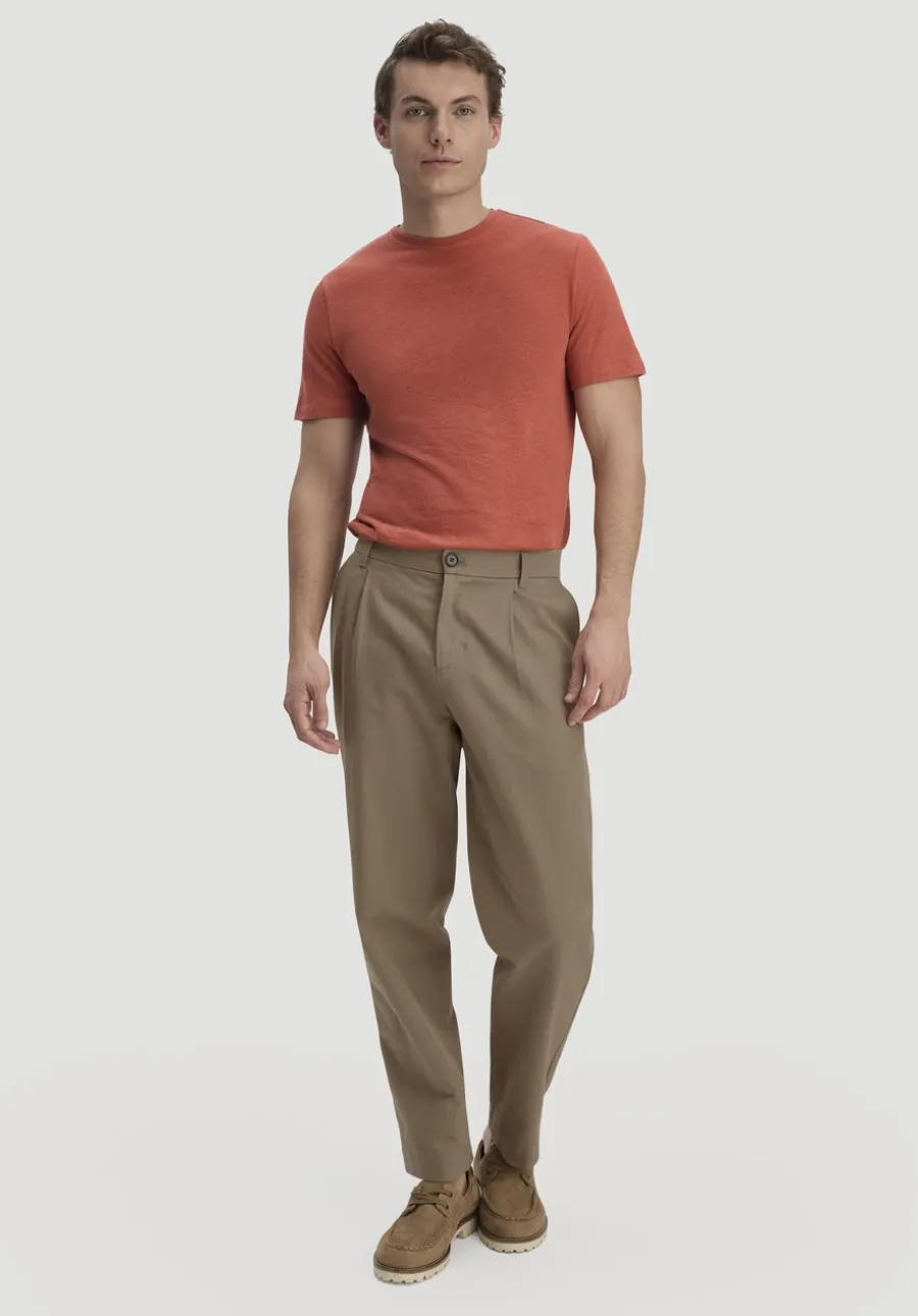 T-Shirt Regular aus Leinen und Bio-Baumwolle von hessnatur