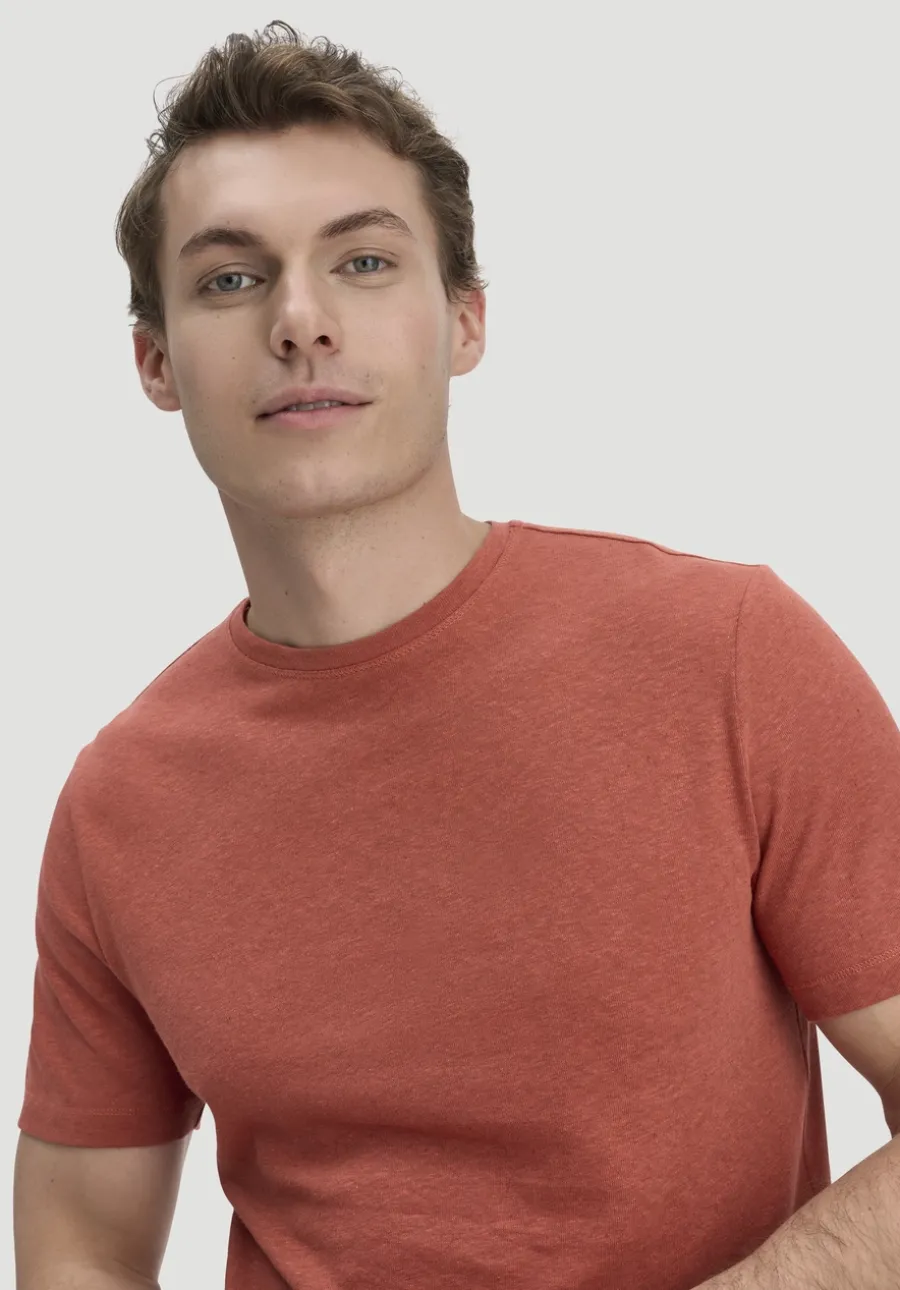 T-Shirt Regular aus Leinen und Bio-Baumwolle von hessnatur