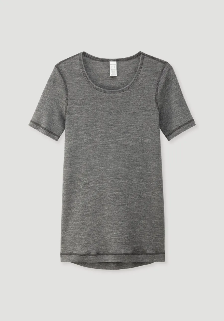 T-Shirt SILK & WARM TOUCH mit Bio-Merinowolle und Seide von hessnatur