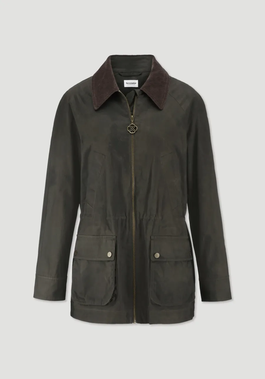 Wachsjacke Regular aus reiner Bio-Baumwolle von hessnatur