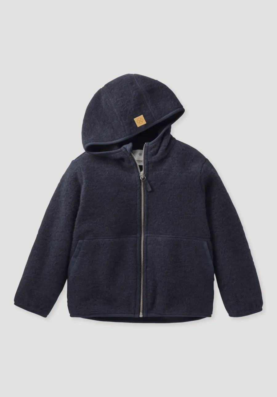 Wollfleece Jacke aus reiner Bio-Merinowolle von hessnatur