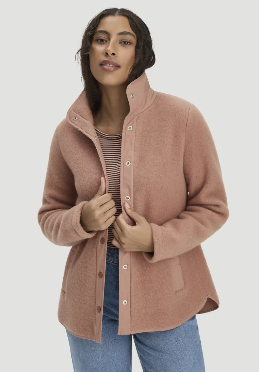 Wollfleece Jacke Regular aus Bio-Merinowolle und Bio-Baumwolle von hessnatur
