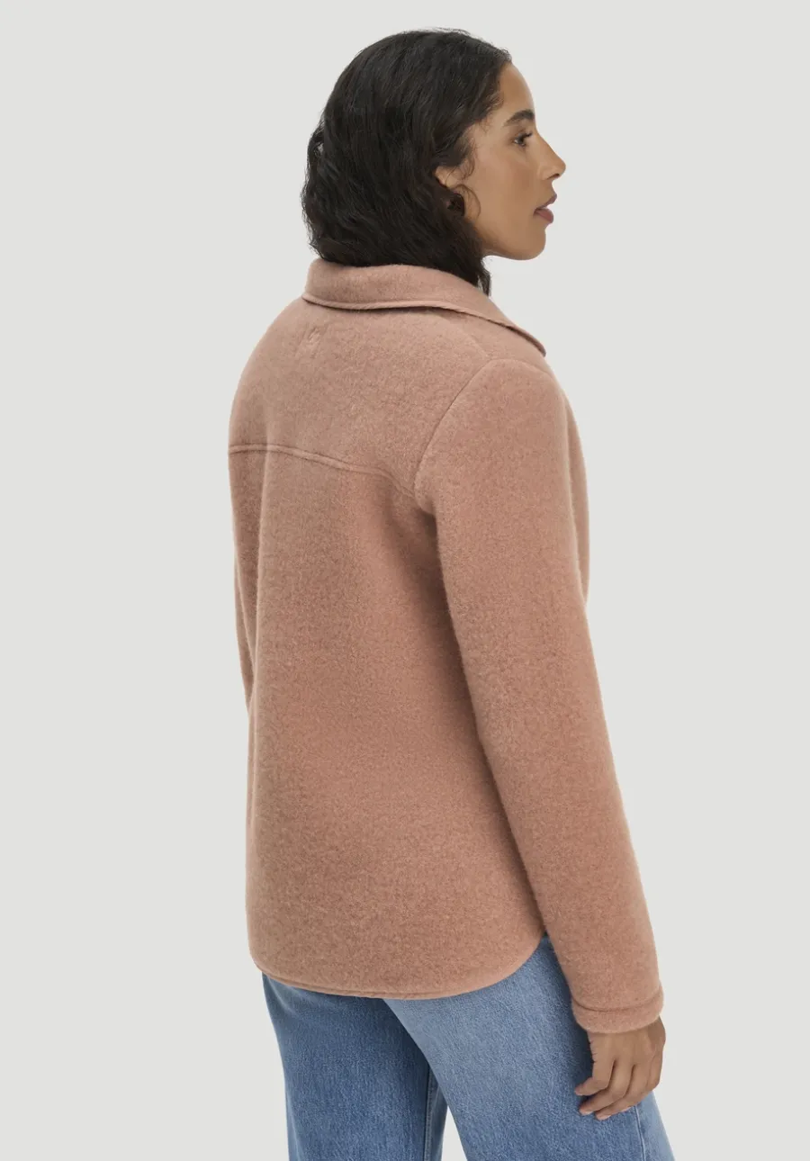 Wollfleece Jacke Regular aus Bio-Merinowolle und Bio-Baumwolle von hessnatur