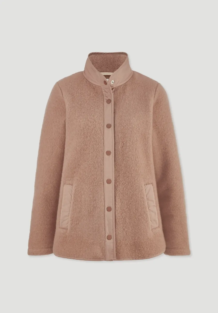 Wollfleece Jacke Regular aus Bio-Merinowolle und Bio-Baumwolle von hessnatur