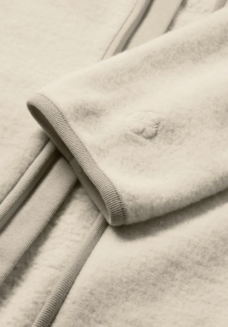 Wollfleece Kapuzen-Jacke Regular aus Bio-Merinowolle und Bio-Baumwolle von hessnatur