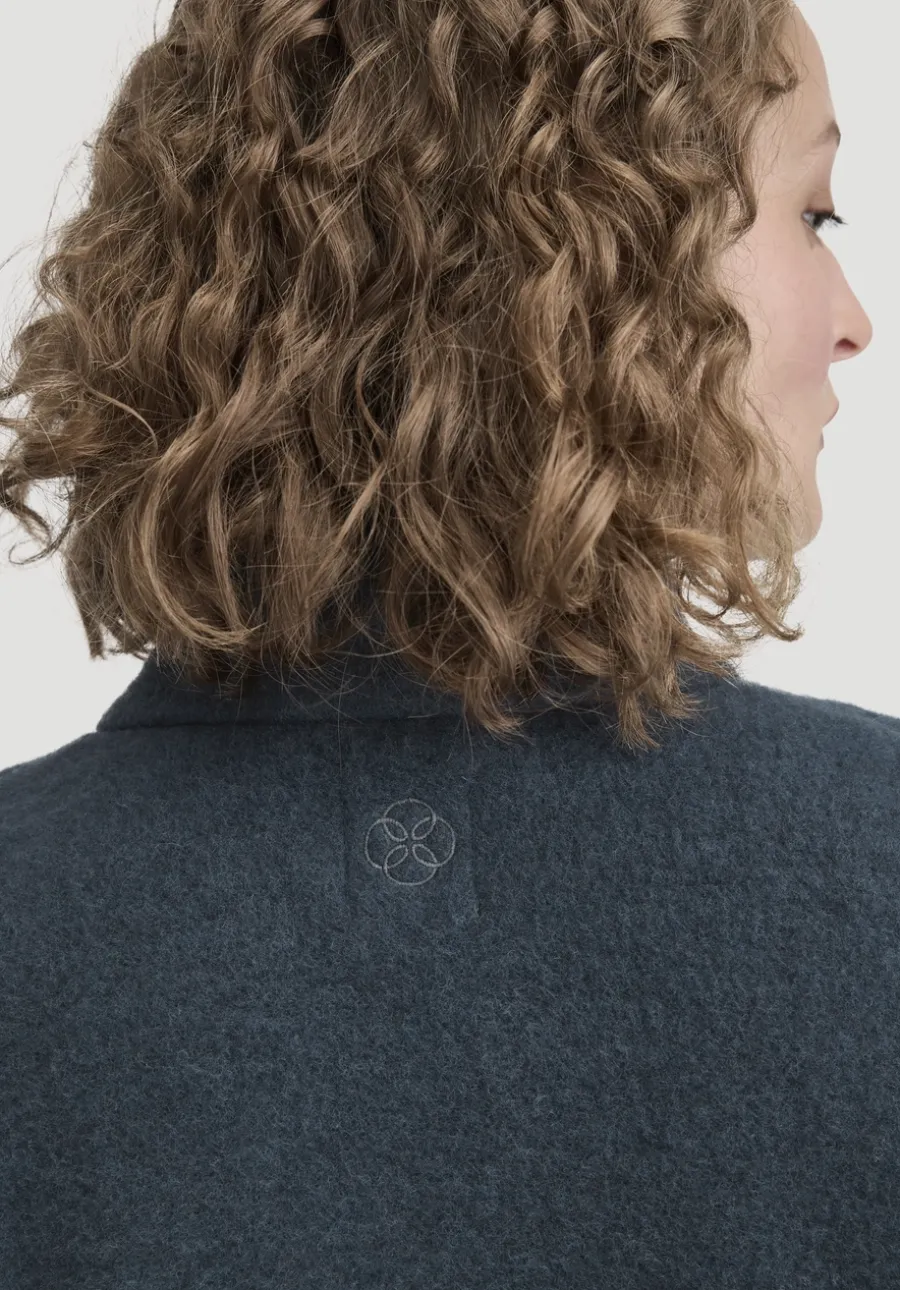 Wollfleece Mantel Regular aus reiner Bio-Merinowolle von hessnatur