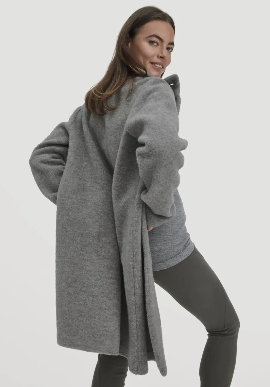 Wollfleece Mantel Regular aus reiner Bio-Merinowolle von hessnatur
