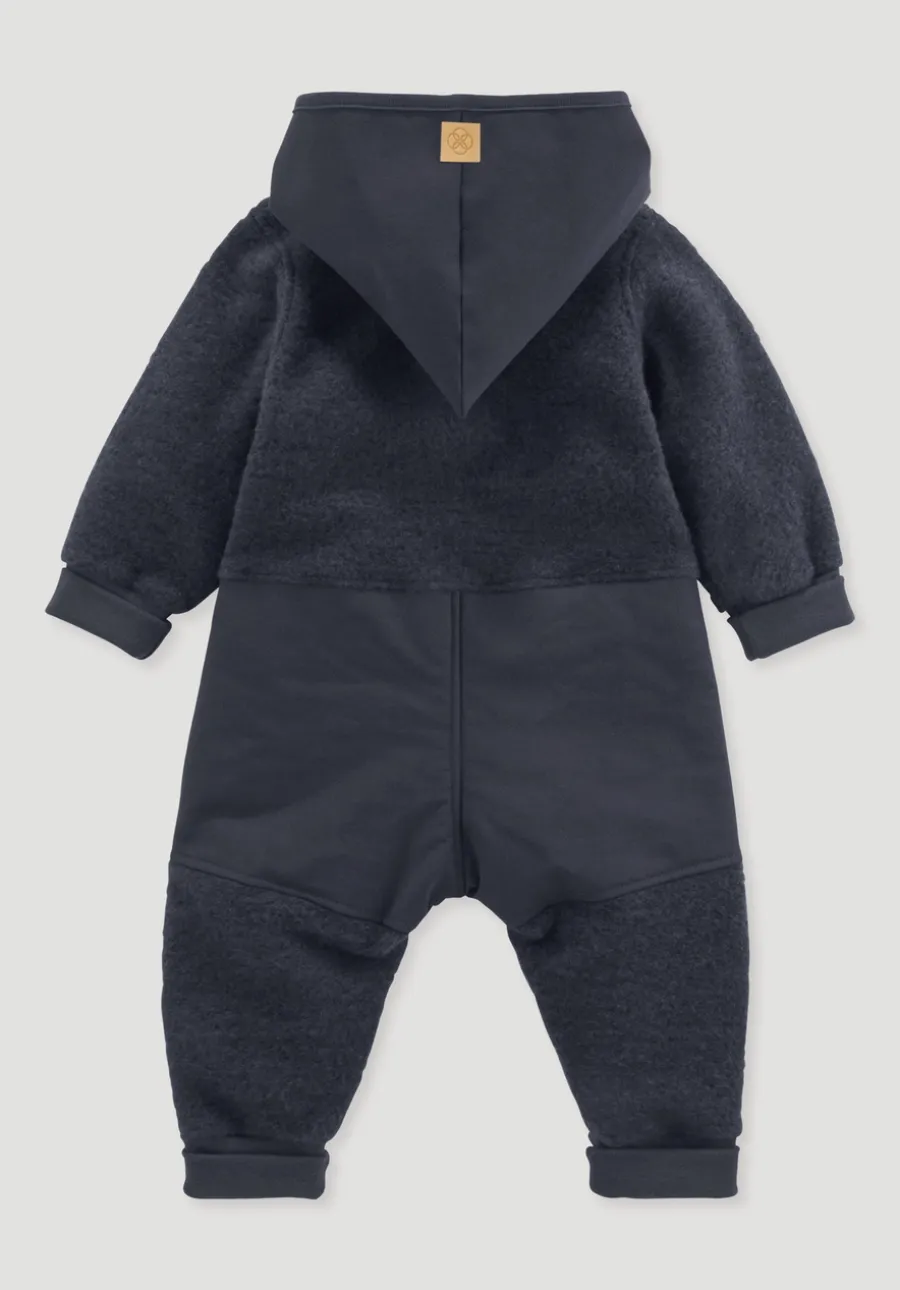 Wollfleece Overall aus Bio-Merinowolle mit Softshell von hessnatur