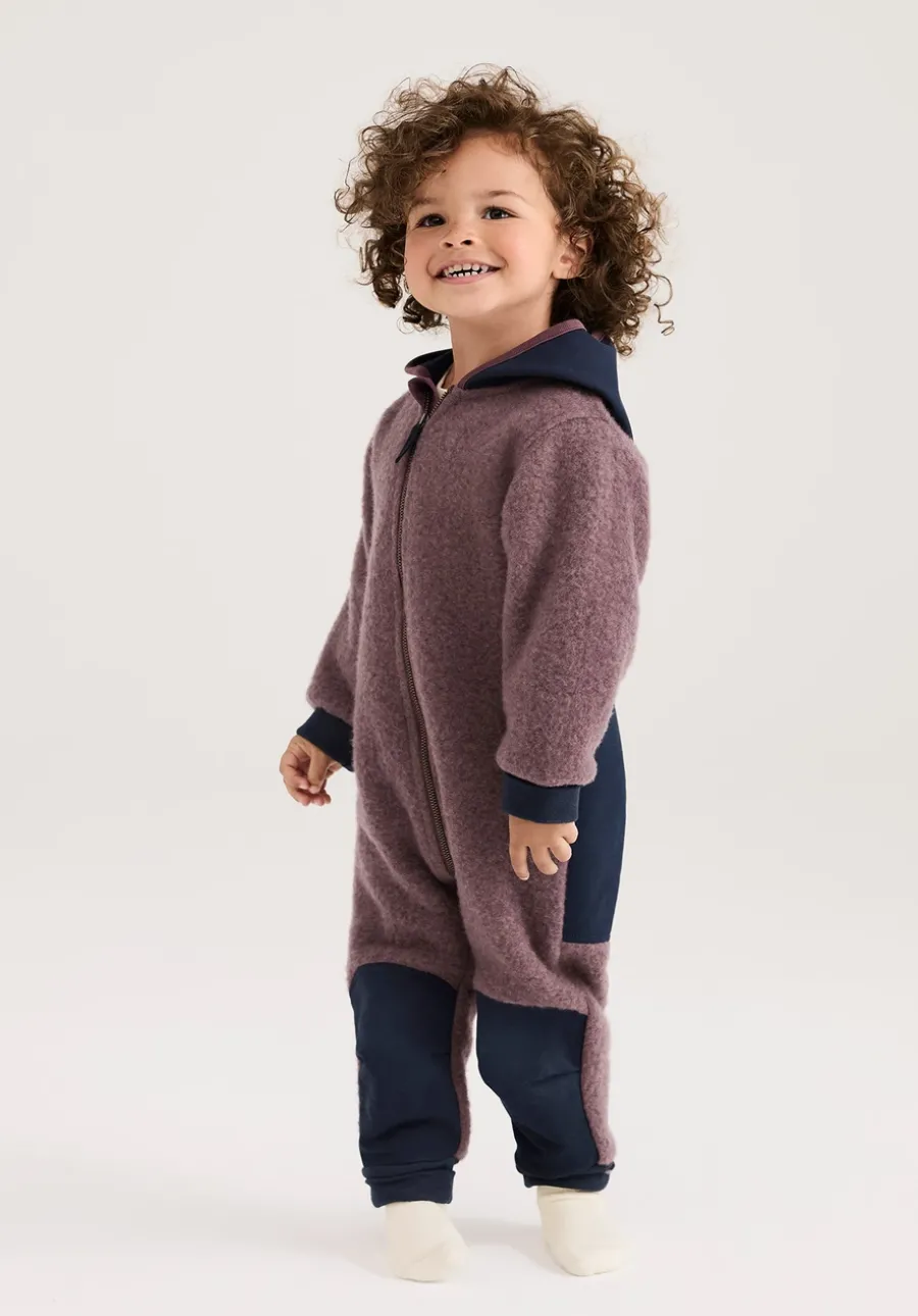Wollfleece Overall aus Bio-Merinowolle mit Softshell von hessnatur
