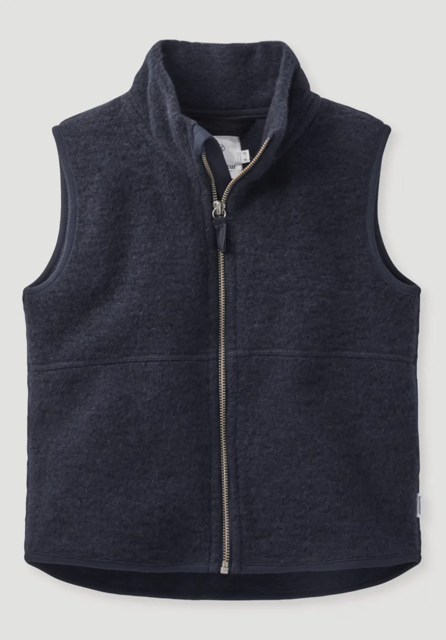 Wollfleece Weste aus reiner Bio-Merinowolle von hessnatur