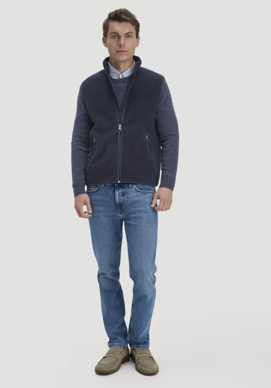 Wollfleece Weste Regular aus reiner Bio-Merinowolle von hessnatur