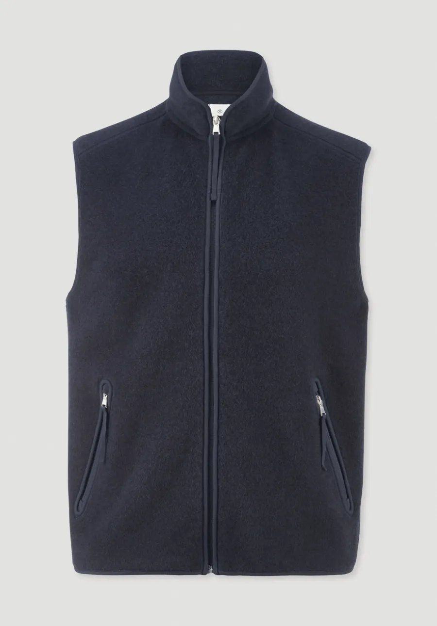 Wollfleece Weste Regular aus reiner Bio-Merinowolle von hessnatur