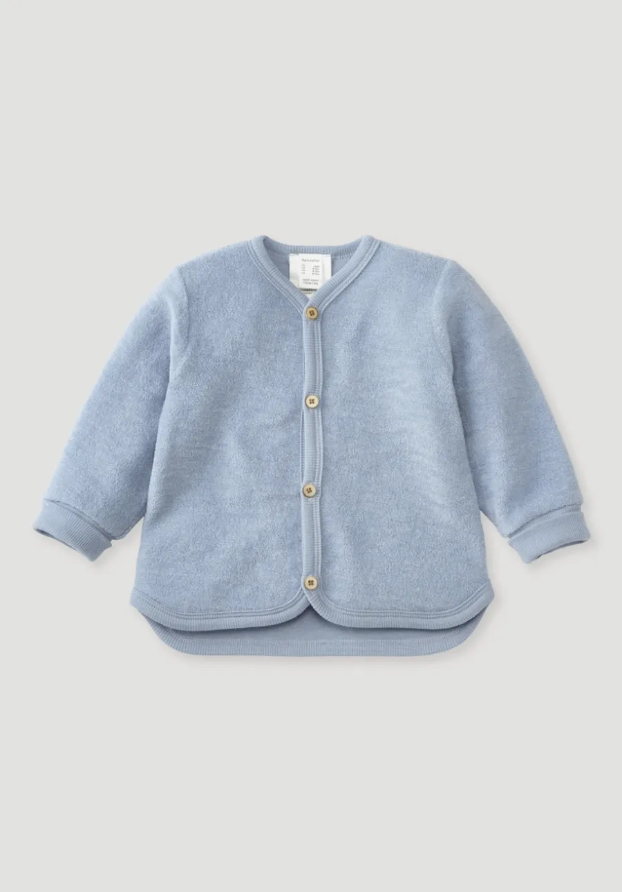 Wollfrottee Jacke aus reiner Bio-Merinowolle von hessnatur