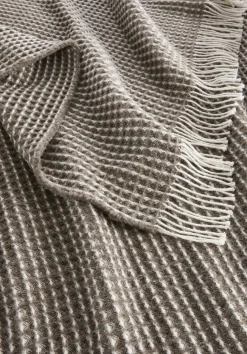 Wollmix Waffle Plaid YARA aus Bio-Lambswool mit Bio-Baumwolle von hessnatur