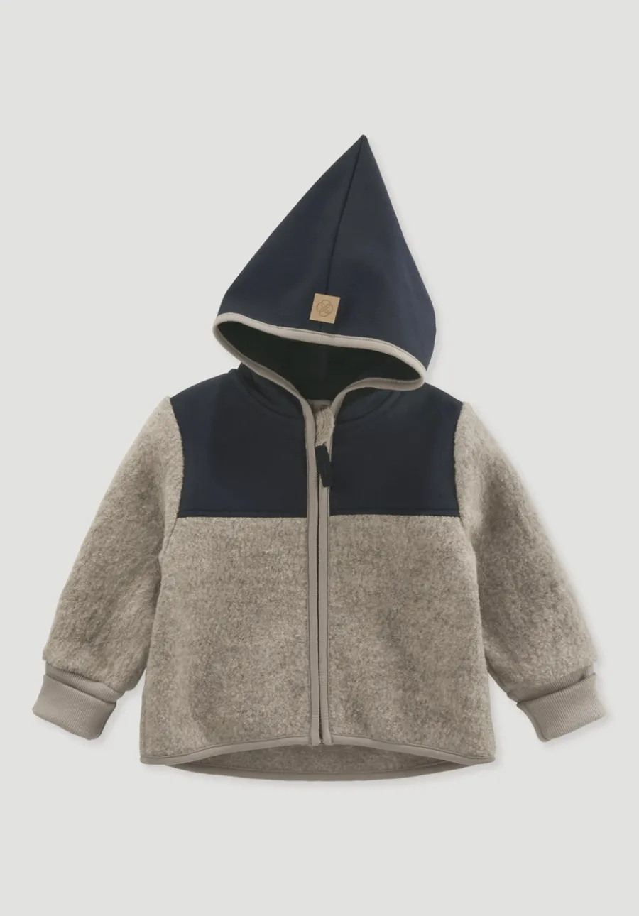 Wollwalk Jacke aus Bio-Merinowolle mit Softshell von hessnatur