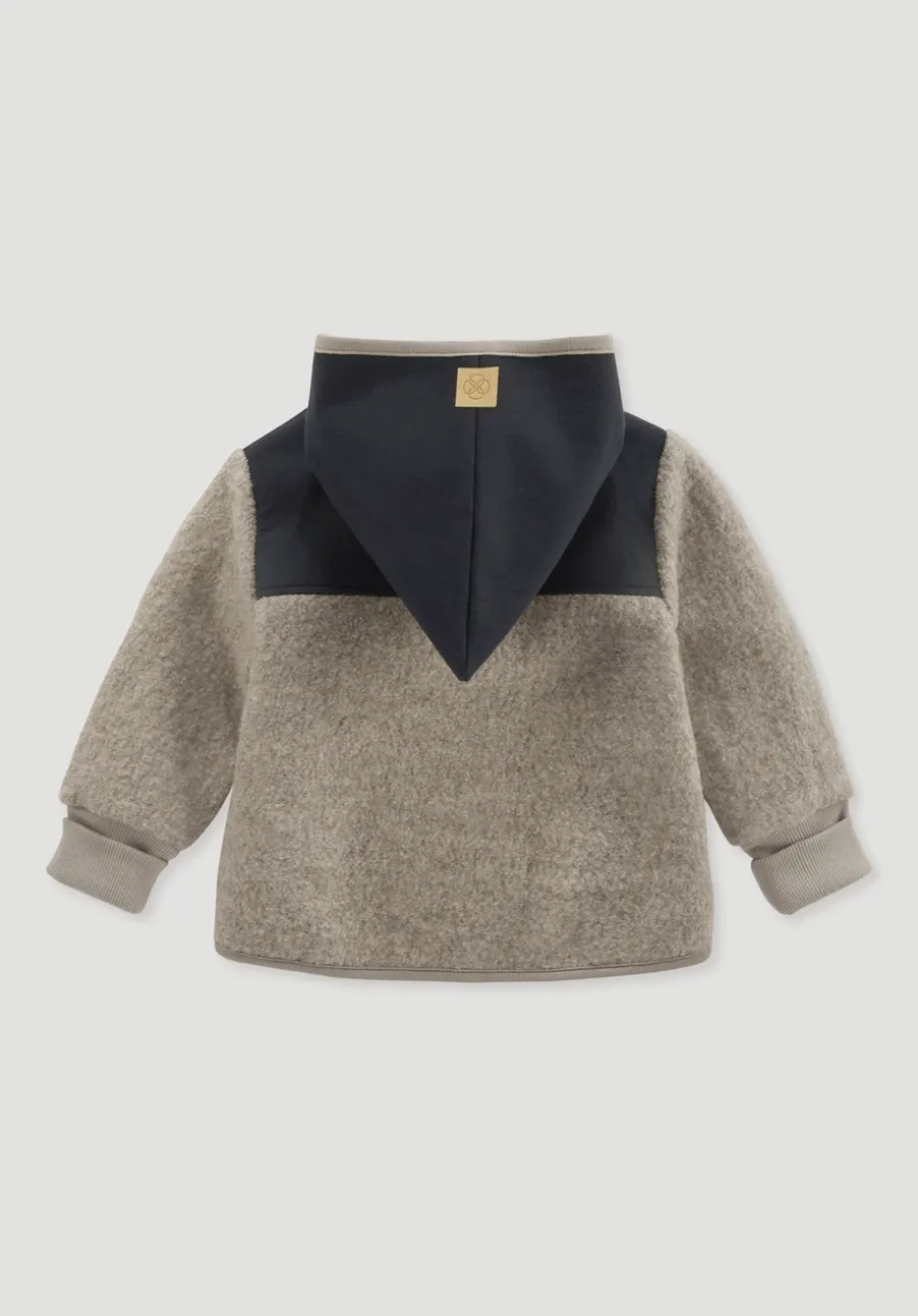 Wollwalk Jacke aus Bio-Merinowolle mit Softshell von hessnatur