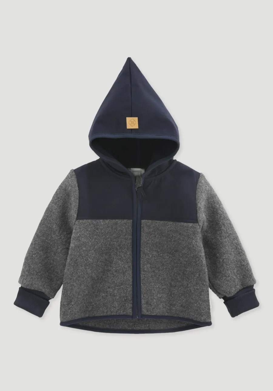 Wollwalk Jacke aus Bio-Merinowolle mit Softshell von hessnatur