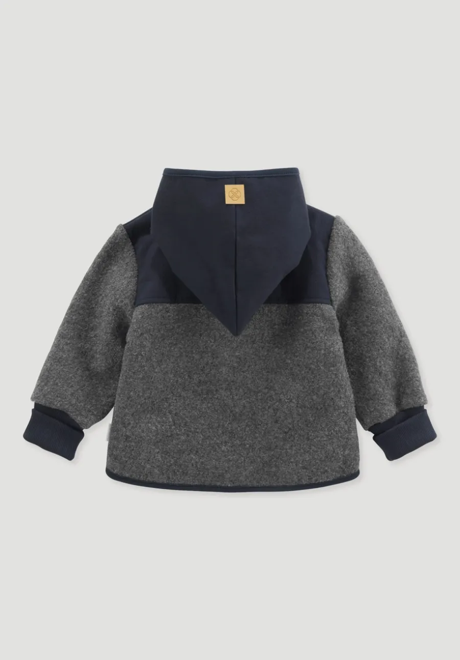 Wollwalk Jacke aus Bio-Merinowolle mit Softshell von hessnatur