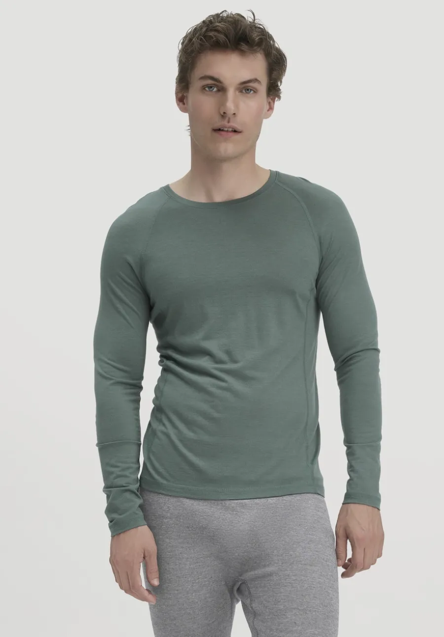 Wool-Silk Longsleeve aus Bio-Merinowolle mit Seide von hessnatur