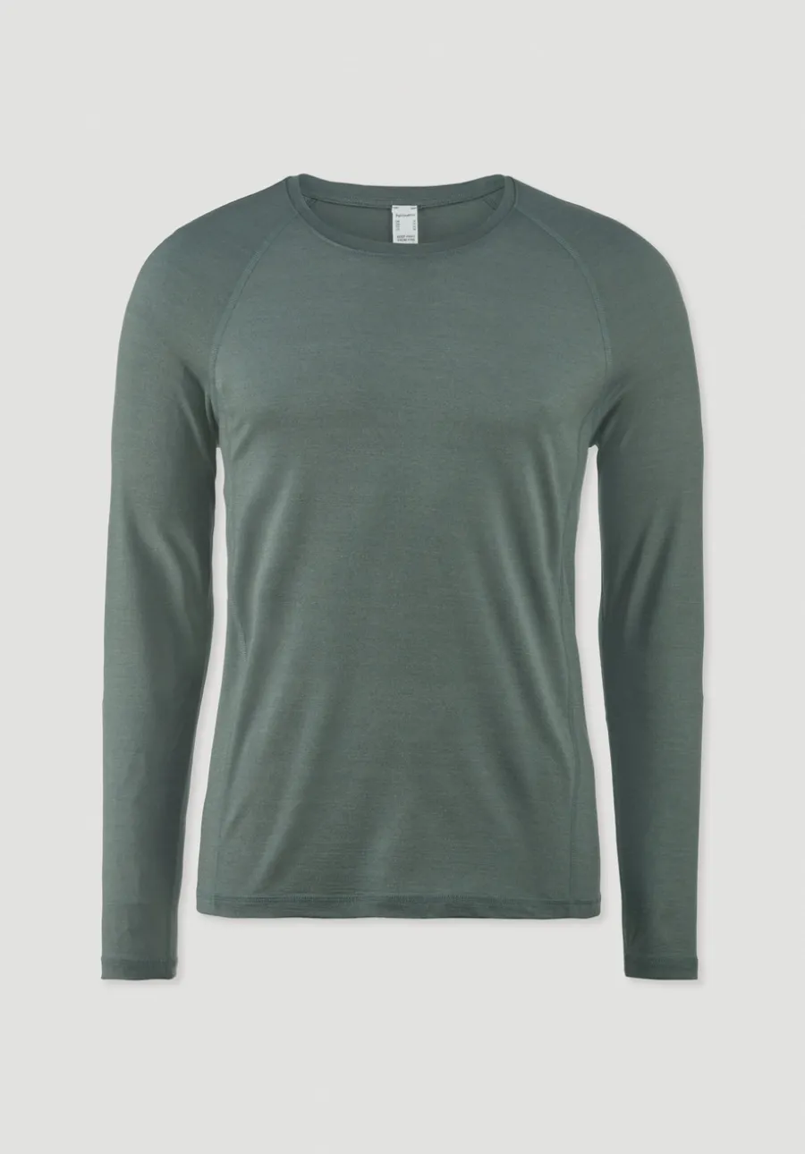 Wool-Silk Longsleeve aus Bio-Merinowolle mit Seide von hessnatur