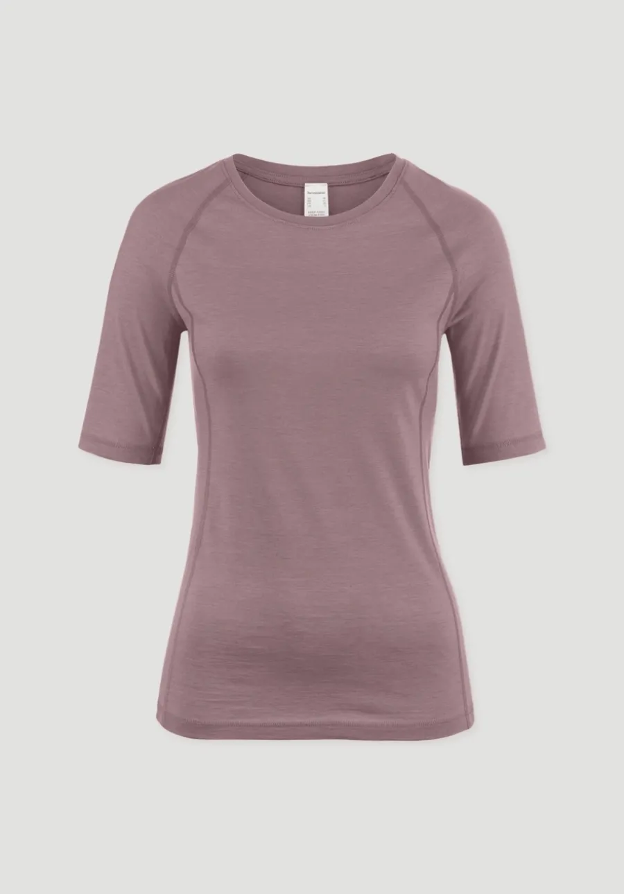 Wool-Silk T-Shirt aus Bio-Merinowolle mit Seide von hessnatur